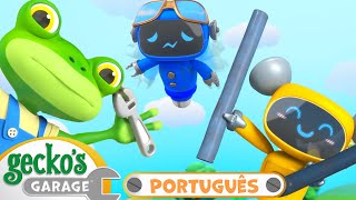 Vamos Fazer os Mecânicos Voar! 🐸 MARATONA DO GECKO! 🐸 Desenhos Animados Infantis em Português