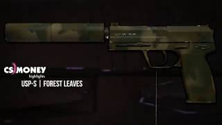 USP-S Forest Leaves Gameplay