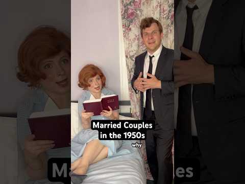 Married Couples in the 1950s w​⁠@kylegordonisgreat8611 #comedy #history #50sstyle #funny #1950s