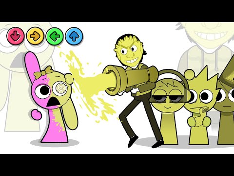 Incredibox Sprunki vs SPRUNKI, But Everyone Was In MUSTARD! ORIGIN STORY Animation | Animation