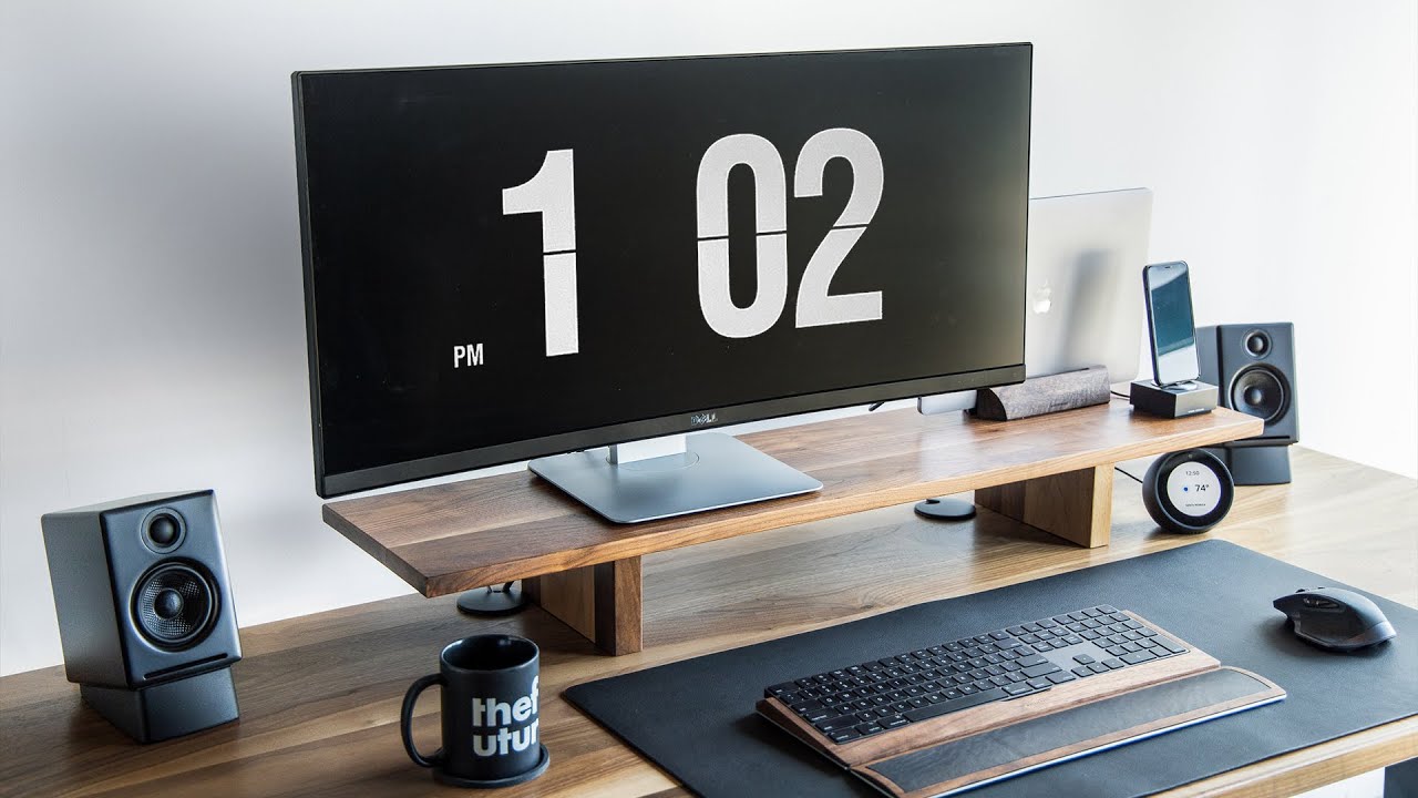 Perfect Productive Workspace Minimal Office Desk Tour Technology 