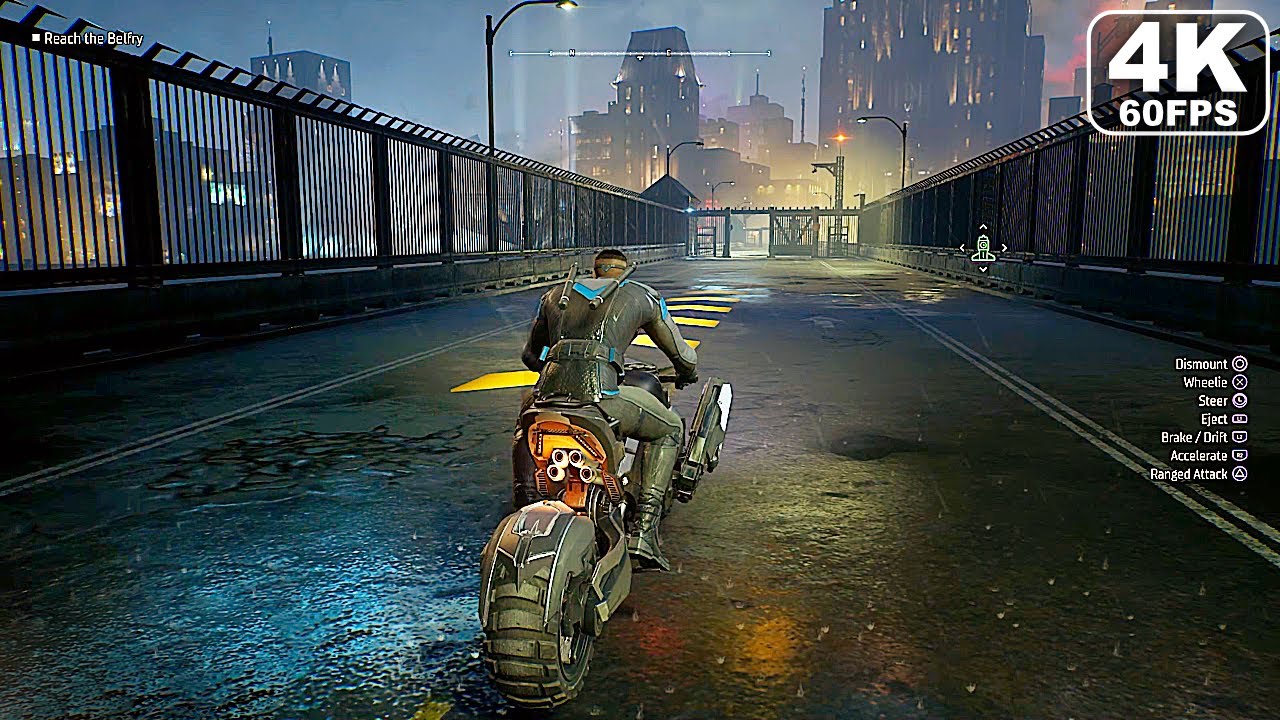 Gotham Knights Batcycle Free Roam Gameplay (4K 60FPS)