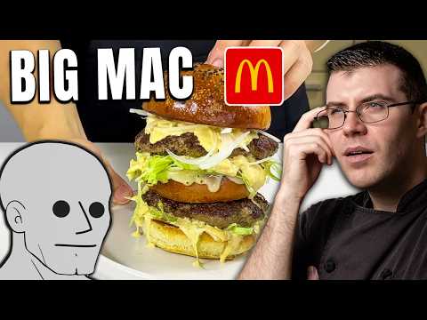 Pro Chef Reacts.. To Following Instructions from Joshua Weissman - Big Mac