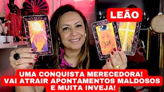 LEÃO ♌️ UMA CONQUISTA MERECEDORA! VAI ATRAIR APONTAMENTOS MALDOSOS E MUITA INVEJA!