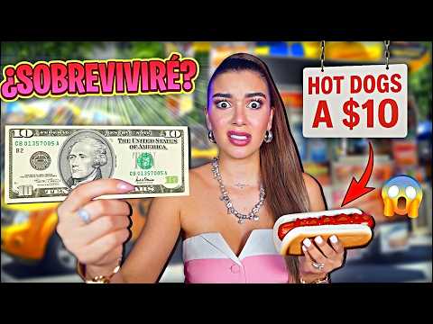 😱 SOBREVIVÍ 24 HORAS en la CIUDAD MÁS CARA del MUNDO con SOLO $10 💵 | Lulu9