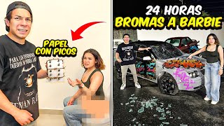 24 HORAS DE BROMAS PESADAS A BARBIE *termina mal* - Yair17