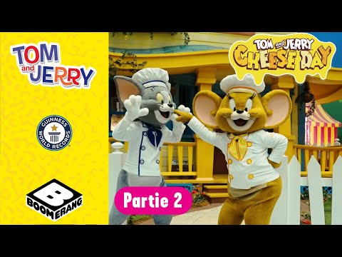 Le plus long plateau de fromage avec Tom et Jerry - Partie 2 | Record du monde Guinness @boomerangFR