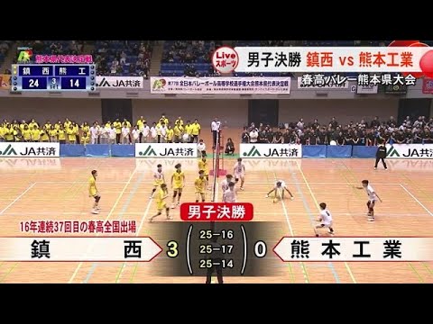 春の高校バレー熊本県大会代表　男子は鎮西、女子は信愛 (24/11/18 19:00)