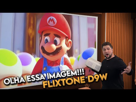 FlixTone D9W Ultra - Projetor com MUITO BRILHO e ESTOQUE NO BRASIL!