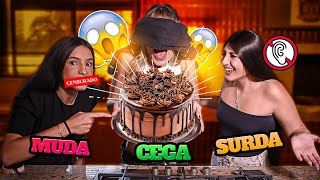 DESAFIO DO CEGO, SURDO E MUDO (COZINHANDO) 😂