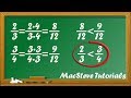 Finding the Least Common Denominator and Comparing Fractions