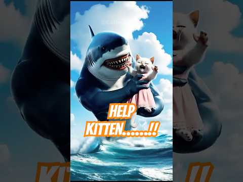 EXTREME Cat Dad Fights Mutated Shark to Save Kitten! ๐ป๐ฏ #cat #catlover #shorts #shortvideo #funny