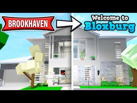 Recreating a BROOKHAVEN house in Bloxburg!