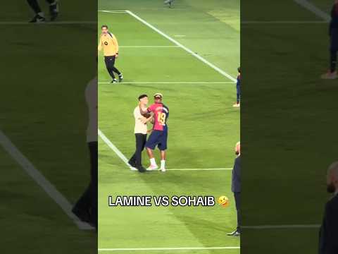 Lamine Yamal bromeando con su amigo Sohaib