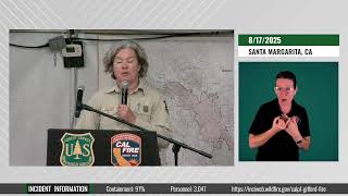 Gifford Fire Community Meeting August 17, 2025