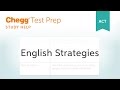 English Section Test Strategies and Skills