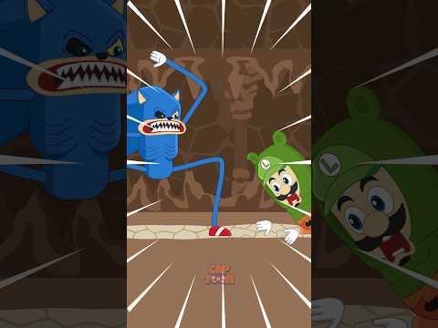 Luigi VS Shin Sonic #animationmeme #funnycartoon #shinsonic