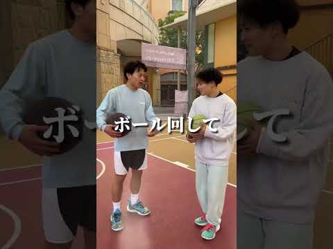 顧問にトリックショット教わろうとする奴。【バスケ】