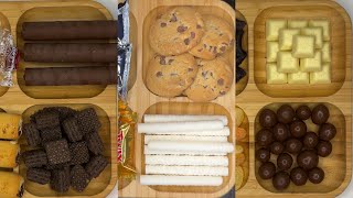 Filling platter with sweets compliations | 1, 2 or 3? asmr