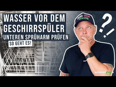 Spülmaschine läuft aus