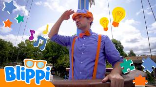 Blippi genießt die Natur und beobachtet Boote 🍃 Blippi Deutsch | Abenteuer und Videos für Kinder
