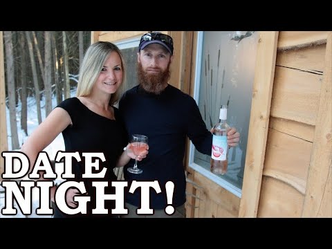 SHE Eats My MYSTERY MEAT! Weird DATE NIGHT at the Off Grid Cabin