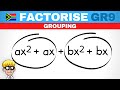 Factorizing by Grouping Techniques