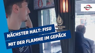 Sportlicher Zwischenstopp: Die FISU-Flamme in Bochum