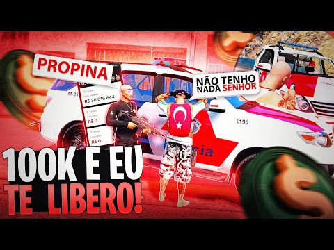 VIREI POLICIAL CORRUPTO E FIZ ANTI RP 🤣 GTA RP