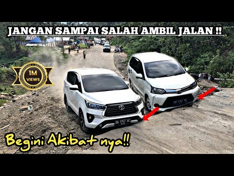 Ngilu‼️Saat Mobil Hantam Patahan Aspal‼️Dibutuhkan Skill Jika Ingin Lolos Di Tanjakan Batu Jomba