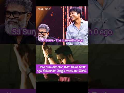 SJ Surya translating all sentences spoke by director sukumar throughout the show shows 0 ego