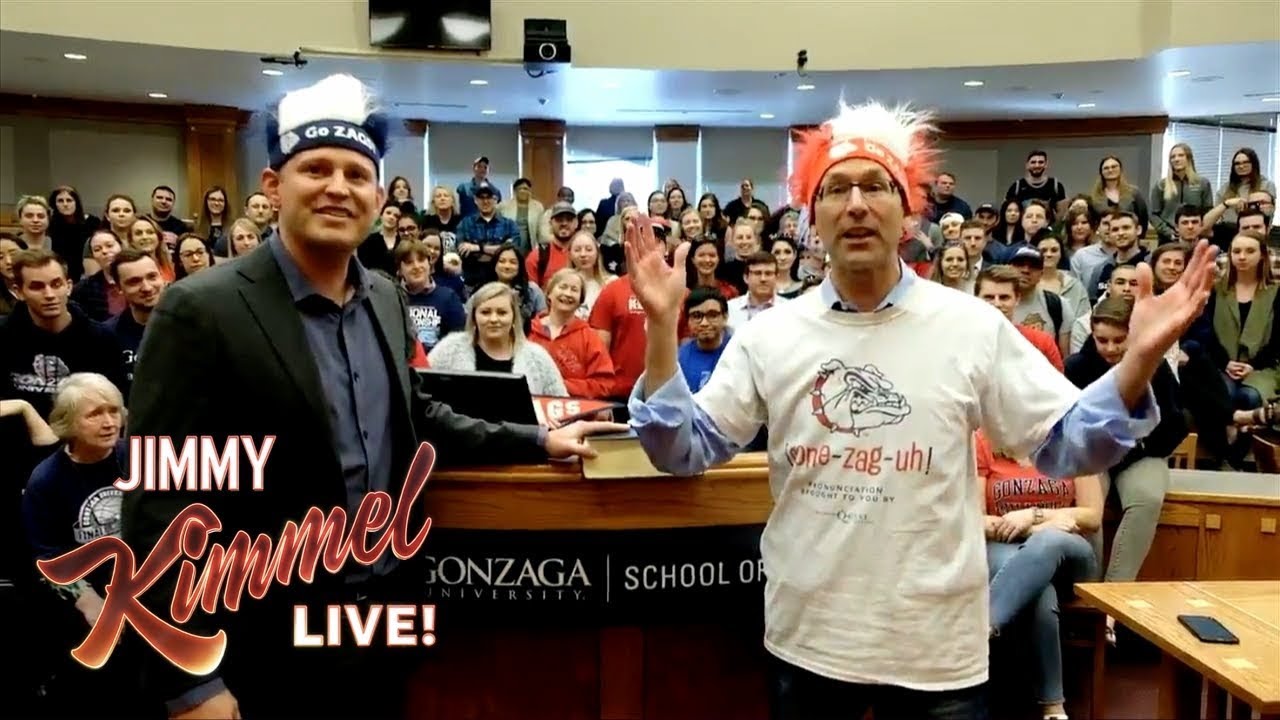 Gonzaga Tries to Convince Jimmy Kimmel They Exist
