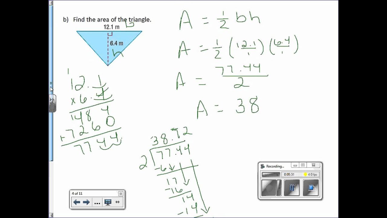 Exploring the Area of Triangles