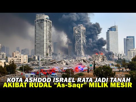 Kondisi Kota Ashdod Israel Hari Ini‼️700 Warga Sipil di Laporkan Luka Serius