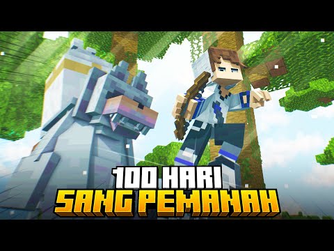 100 Hari Minecraft Fantasy Tapi Jadi PEMANAH CINTA