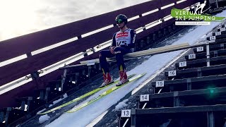 Skispringen ausprobiert: wagt Moderator Stefan Lubowitzki den Sprung von der Langenwaldschanze?