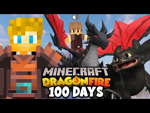 I Spent 100 Days in DRAGON FIRE Minecraft with FRIENDS! This is What Happened…