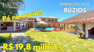 MANSÃO de CINEMA Pé na areia Búzios! Propriedade frente mar! VIDA DOS SONHOS! VISTA! GUIDO CAMPANATE