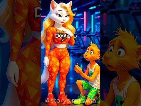 😭🫠 They laughed at him for being skinny and asking the girl to marry him 👽🐾  #cats #shorts #short