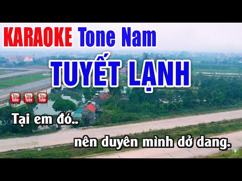 Tuyết Lạnh Karaoke Tone Nam – Beat Chuẩn Dễ Hát 2025 -Nhạc Sống Thanh Ngân