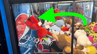 DESTROYING THE CLAW MACHINE AT WALMART!! SANTAS REINDEER WINS!!! | Claw Chaos Wins