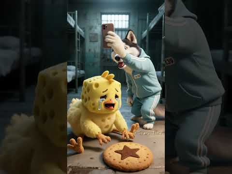 Yellow Chicken and dog playing dalgona Candy Game #animals #cute#dalgona #funny #animation