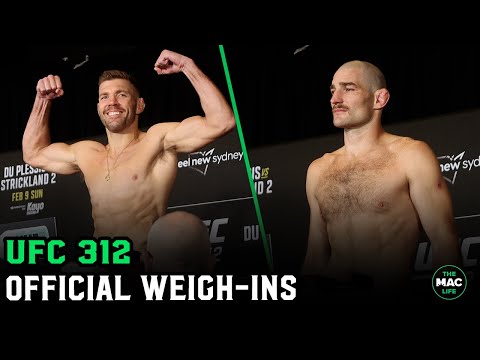 UFC 312: Du Plessis vs. Strickland Official Weigh-Ins