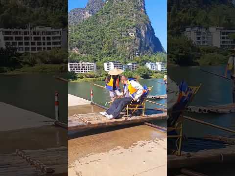 How They Cross Road With Wooden Boat
