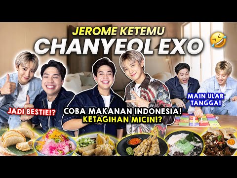 CHANYEOL EXO COBA MAKANAN INDONESIA & MAIN ULAR TANGGA, KETAGIHAN MICIN!? JADI BESTIE!?😂