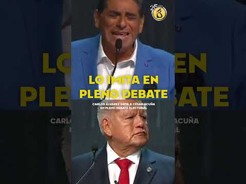 NO pudo con su GENIO: Carlos ÁLVAREZ rompe el PROTOCOLO y se BURLA de ACUÑA imitándolo en debate