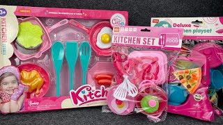 Satisfying with Unboxing & Review Miniature Kitchen Set Toys Cooking Video | ASMR Videos no music
