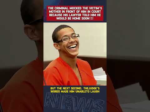 The criminal publicly mocked the victim's mother in court!!! #news #court #crime #police