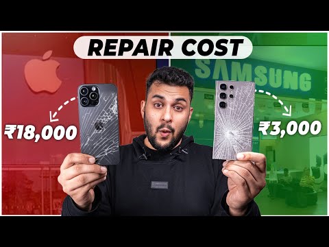 iPhone vs Samsung REPAIR COST - Service Center Comparison !