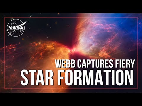 Webb Captures Fiery Star Formation